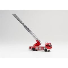 Herpa 094108 1/87 Ölçek Mercedes-Benz SK 88 Döner Merdivenli İtfaiye Aracı, Sergilemeye Hazır Model Araç