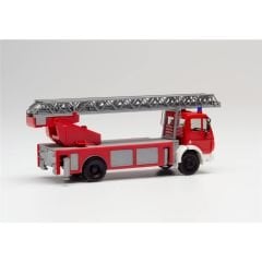 Herpa 094108 1/87 Ölçek Mercedes-Benz SK 88 Döner Merdivenli İtfaiye Aracı, Sergilemeye Hazır Model Araç