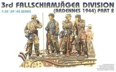 Dragon 6143 1/35 3. Paraşütçü Tümeni Asker Figür Maket Seti Ardenler 1944