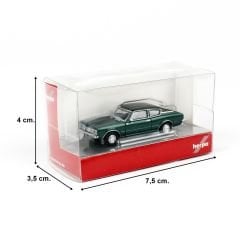 Herpa 033398-002 1/87 Ölçek Ford Taunus Coupe, Koyu Yeşil Metalik, Sergilemeye Hazır Model Araç