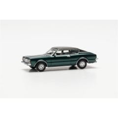 Herpa 033398-002 1/87 Ölçek Ford Taunus Coupe, Koyu Yeşil Metalik, Sergilemeye Hazır Model Araç