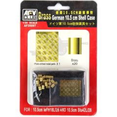 AFV Club AF35097 1/35 German 10.5 cm. Top Kovanı, 20 Adet, Prinç Detay Seti
