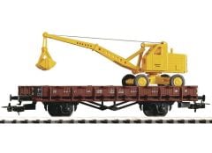54128 1/87 FLAT CAR R61 W EXCAVATOR DR III