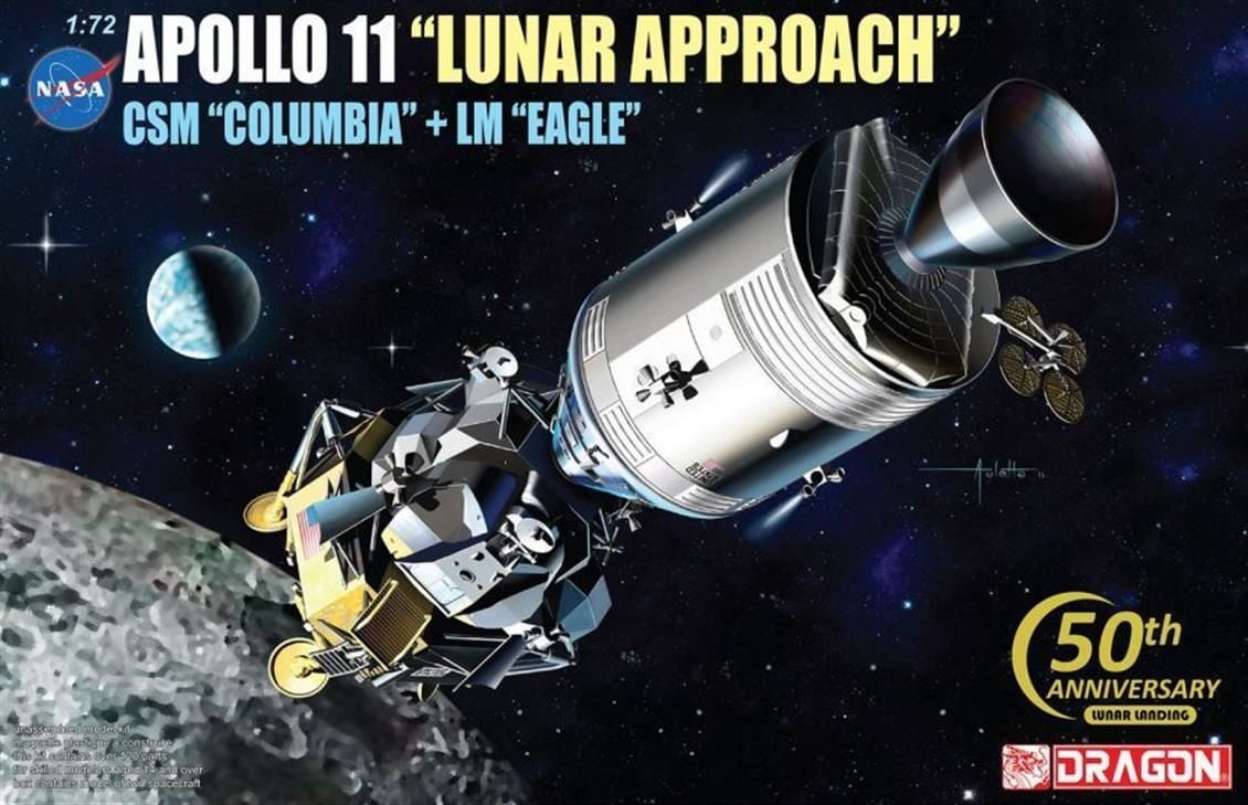 Dragon 11001 1/72 Apollo 11 Uzay Aracı Maketi ''Lunar Approach''