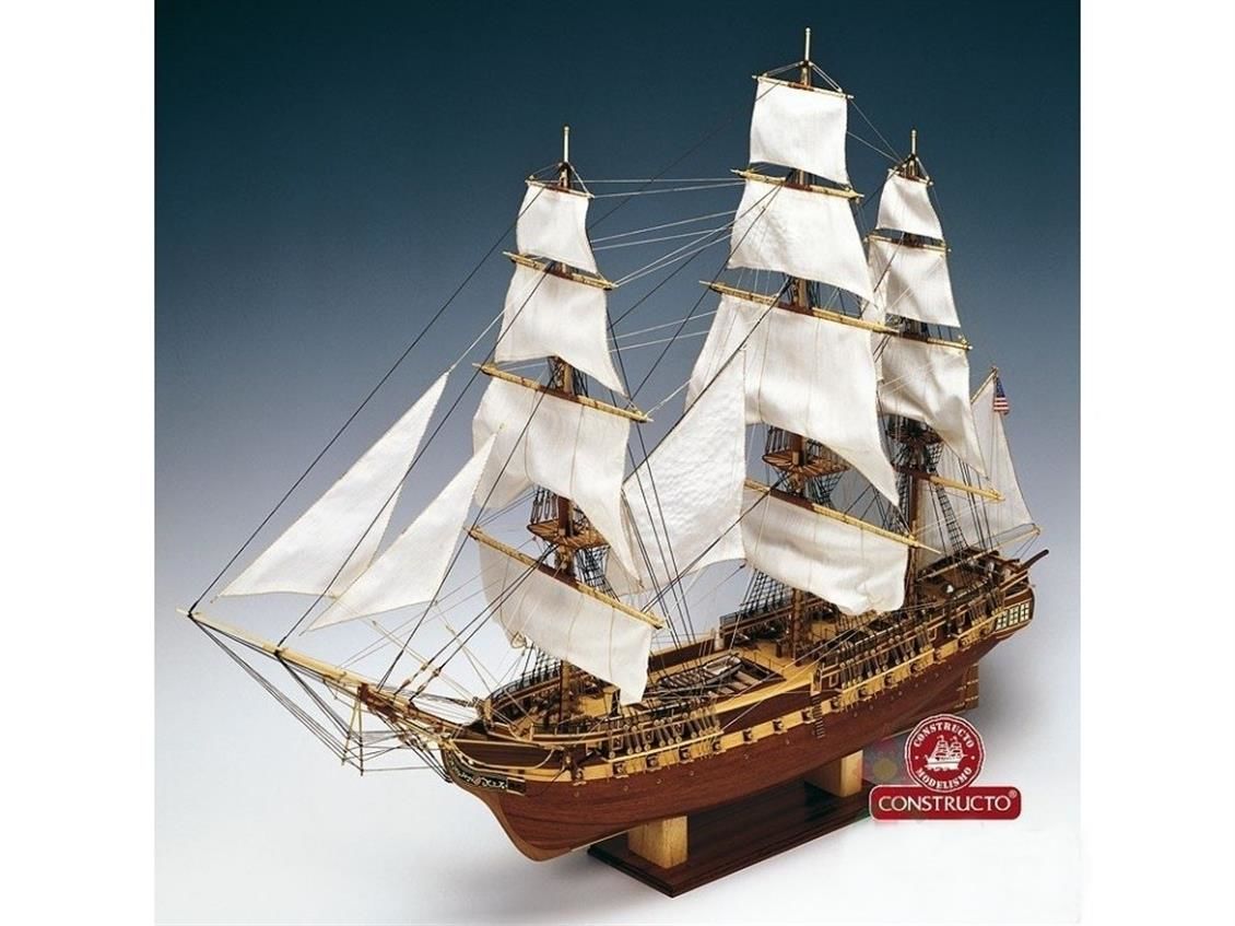 80836 1/82 U.S.S. CONSTITUTION - AHŞAP TEKNE KİTİ