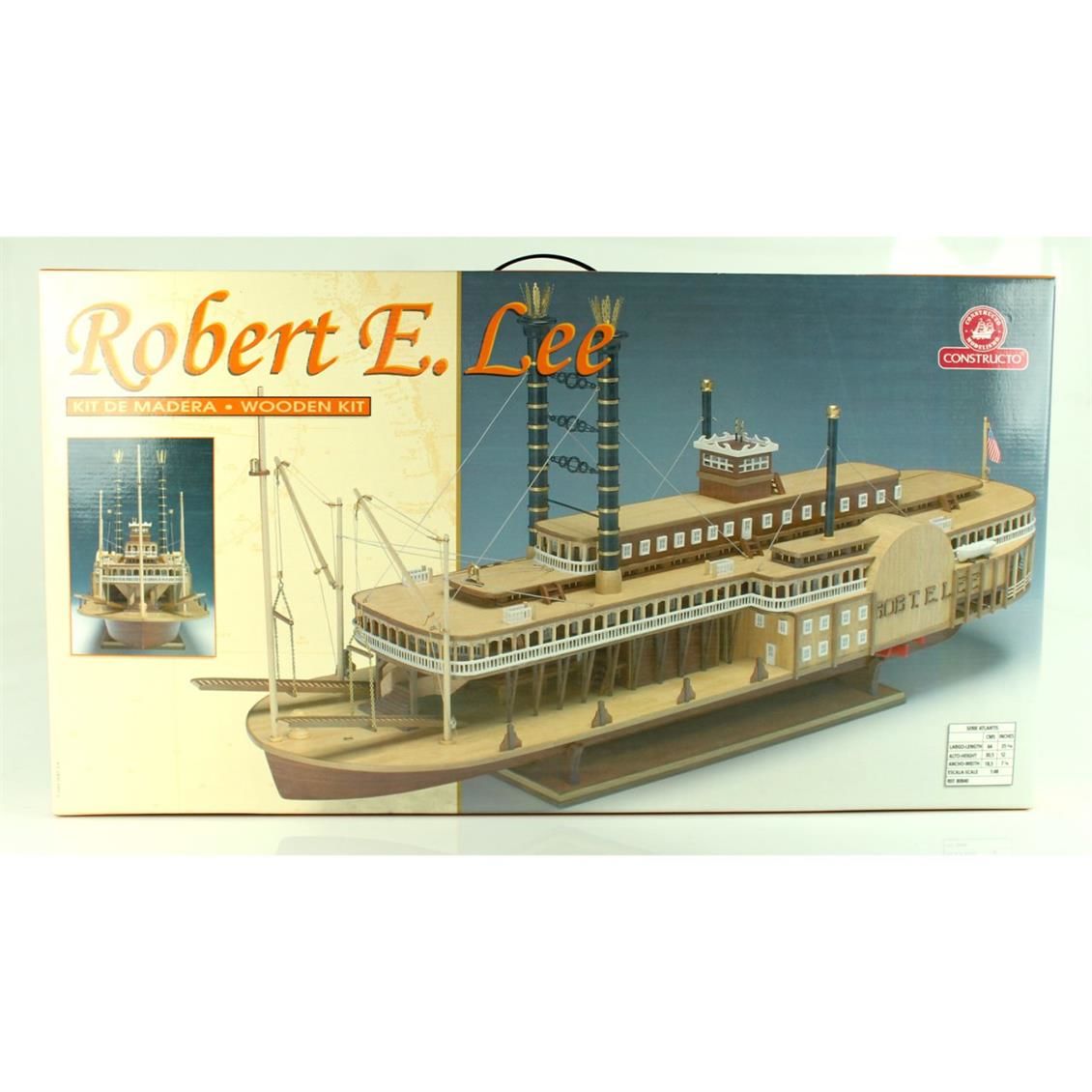 80840 1/48 ROBT. E. LEE - AHŞAP TEKNE KİTİ