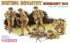 Dragon 6212 1/35 Ölçek İngiliz Piyade (Normandiya 1944) Asker Figürleri  Plastik Model Kiti