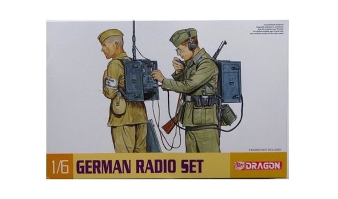 Dragon 75015 1/6 Ölçek Alman Telsiz Seti Plastik Model Kiti