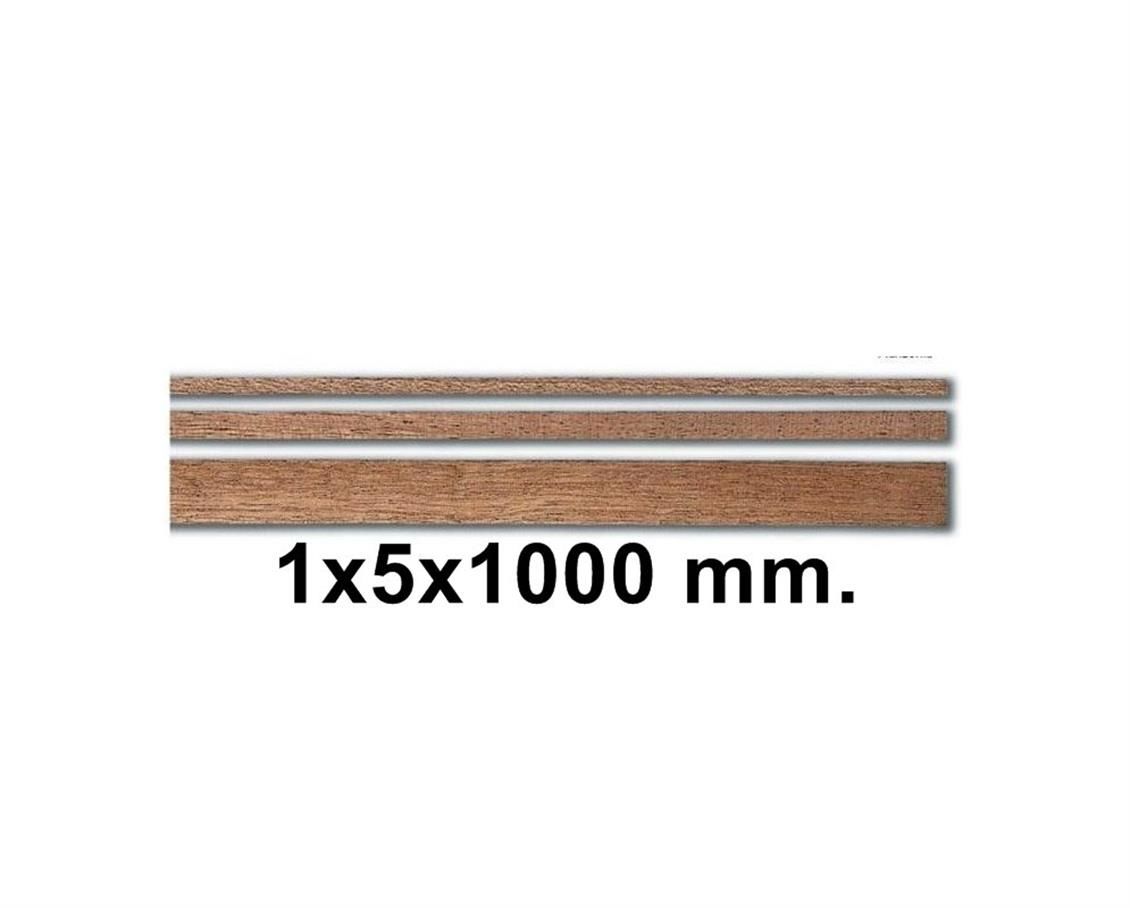 80143 AHSAP CITA- DARK BROWN SAPELLY-1X5X1000 MM-10 ADET