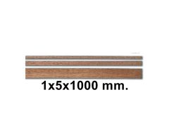 80143 AHSAP CITA- DARK BROWN SAPELLY-1X5X1000 MM-10 ADET