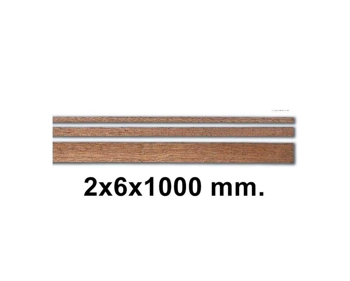80147 AHSAP CITA- DARK BROWN SAPELLY-2X6X1000 MM-10 ADET