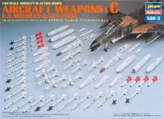 Hasegawa X48-3 36003 1/48 Ölçek Savaş Uçağı Silahları-C Plastik Model Kiti