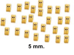 80011 BLOK VE PALANGA-20 ADET-AHŞAP - 5 MM.