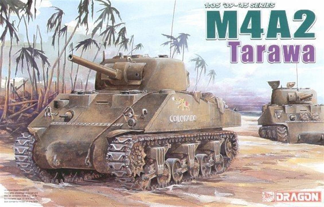 Dragon 6462 1/35 Ölçek M4A2 Late PTO (Tarawa) Tankı  Plastik Model Kiti