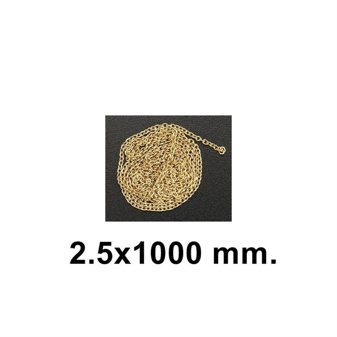 80027 ZİNCİR-1 METRE-PRİNÇ - Ø 2,5 MM.