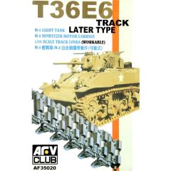 AFV Club AF35020 1/35  M5/M8 Hafif Tank T36E6 Geç Dönem, Hareket Edebilen Tank Paleti Demonte Plastik Maket Seti