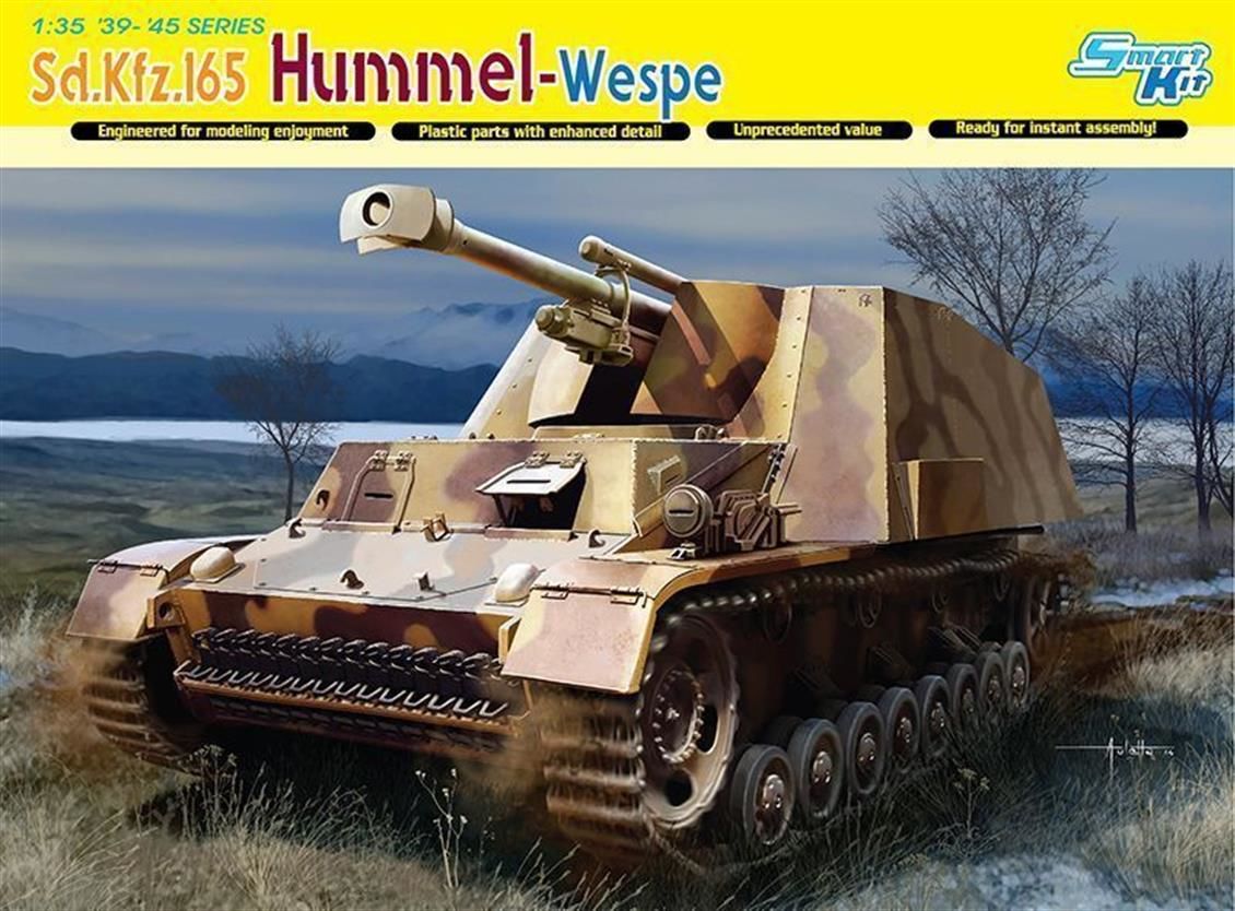 Dragon 6535 1/35 Ölçek Sd.Kfz.165 Hummel-Wespe Obüs Topu Plastik Model Kiti