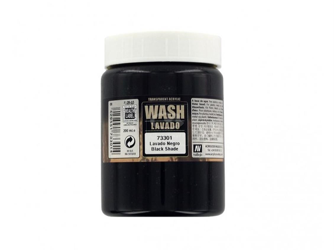 73301 200 ML. BLACK WASH-GAME COLOR
