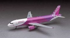 Hasegawa 41 10741 1/200 Ölçek Airbus A320 Peach Aviation Yolcu Uçağı Plastik Model Kiti