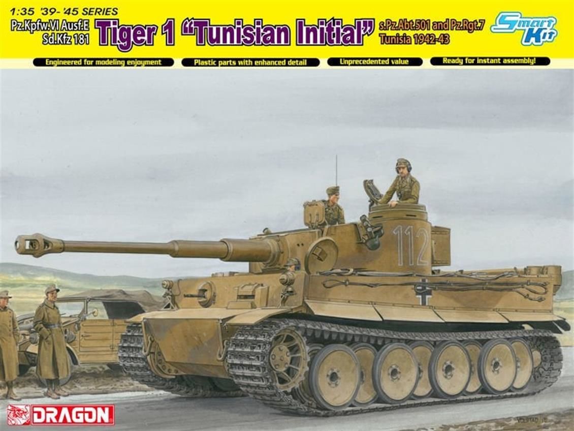 Dragon 6608 1/35 Ölçek Tiger-1 Tankı Plastik Model Kiti