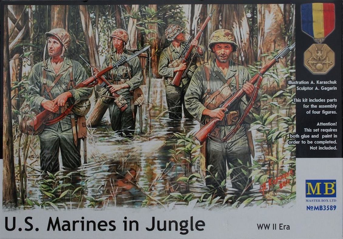 3589 1/35 US MARİNES İN JUNGLE, WW II ERA