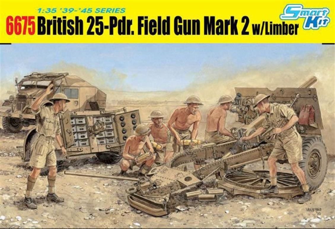 6675 1/35 BRITISH 25-PDR FIELD GUN w/CREW