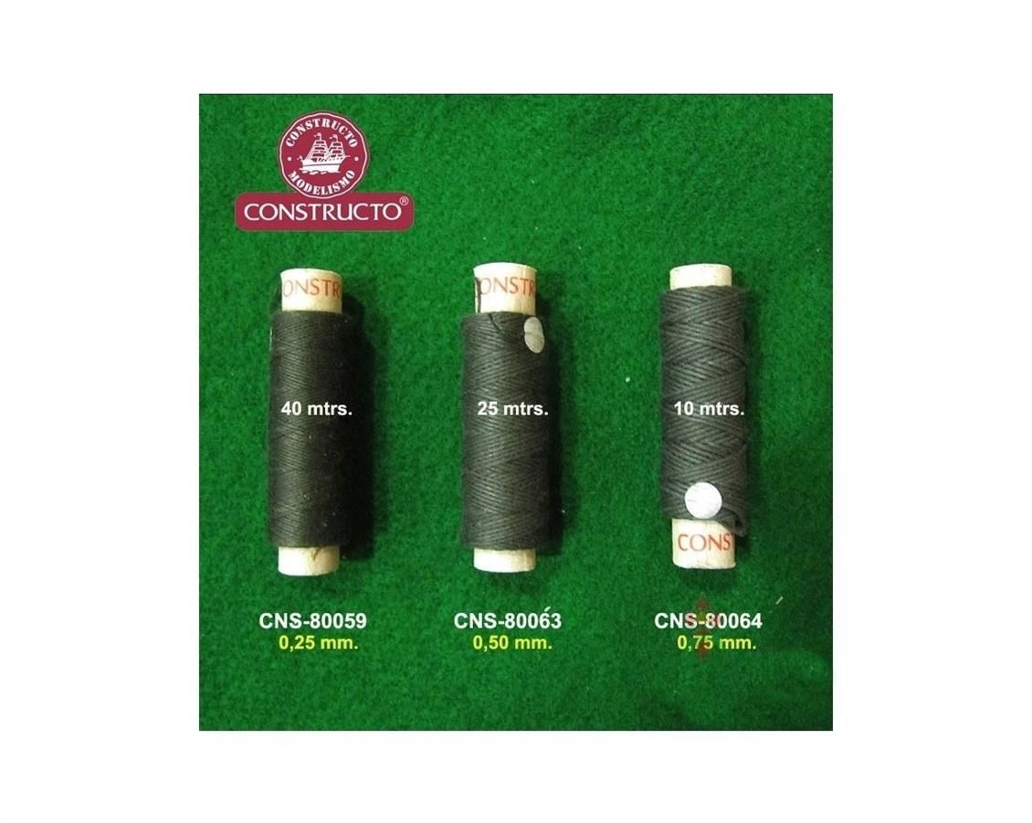 80064 İP-KAHVERENGİ --COTTON -10 METRE- Ø 0,75 MM.