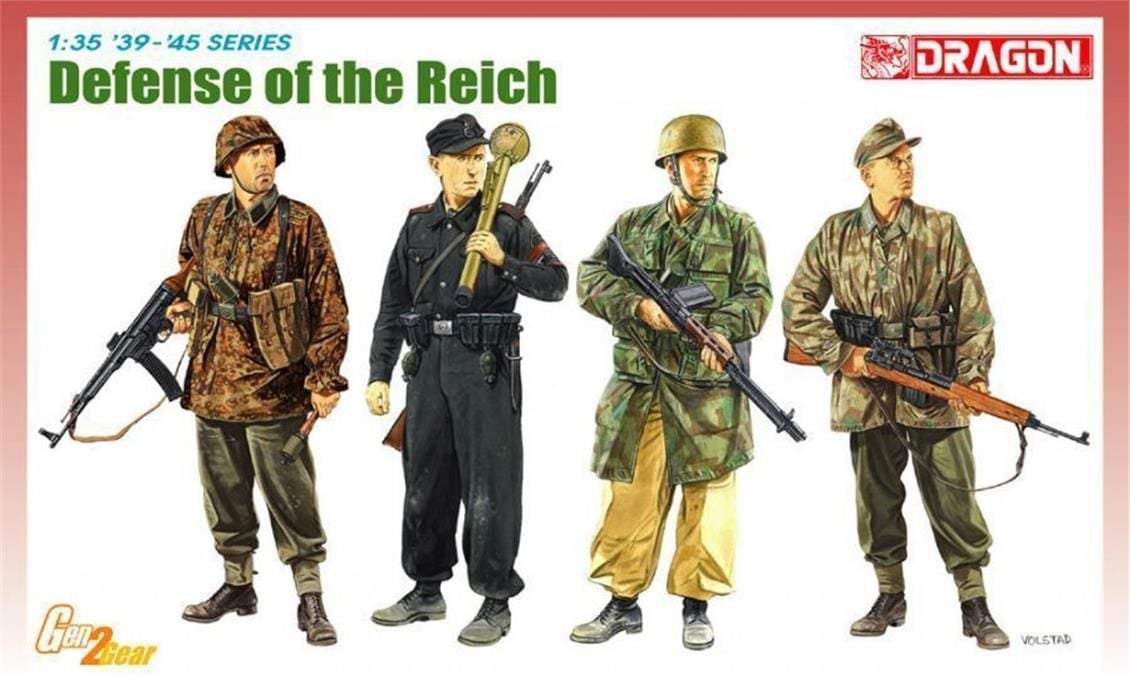 Dragon 6694 1/35 Ölçek Reich Savunması Asker Figürleri Plastik Model Kiti