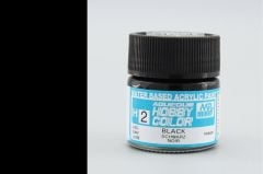 Gunze H002 10 ml. Black, Aqueous Serisi Maket Boyası