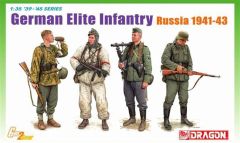 Dragon 6707 1/35 Ölçek Alman Elit Piyade (Rusya 1941-43) Asker Figürleri Plastik Model Kiti