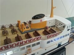 Türk Model 1/87 141 Paşabahçe Yolcu Vapuru, Demonte Ahşap Maketi