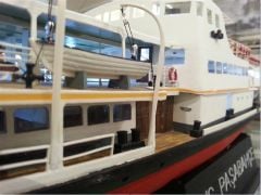 Türk Model 1/87 141 Paşabahçe Yolcu Vapuru, Demonte Ahşap Maketi
