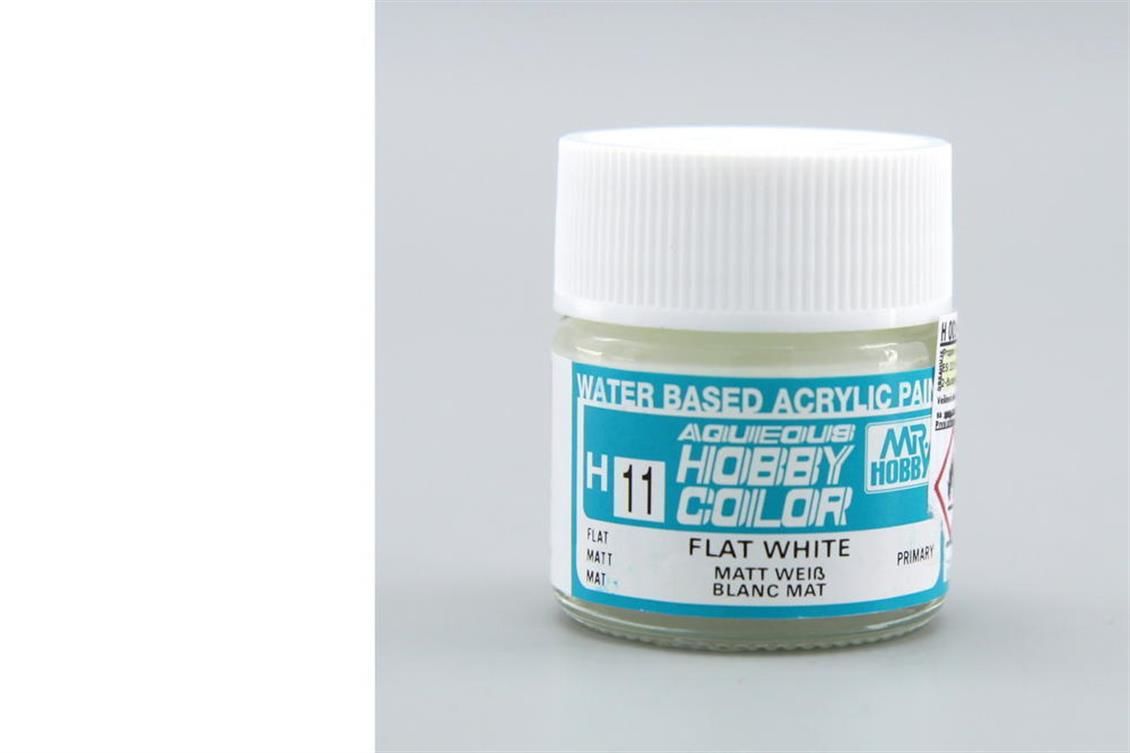 Gunze H011 10 ml. Flat White, Aqueous Serisi Maket Boyası