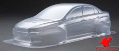 1/10 Tamiya Mitsubishi Lancer Evo X 190 mm Boyasız Şeffaf Kaporta