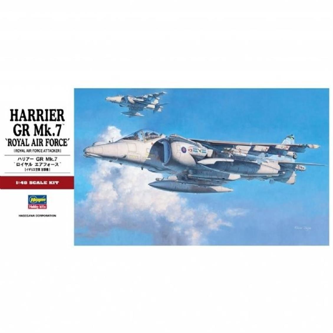 Hasegawa PT36 07236 1/48 Ölçek Harrier GR MK.7 (Kraliyet Hava Kuvvetleri) Savaş Uçağı Plastik Model Kiti