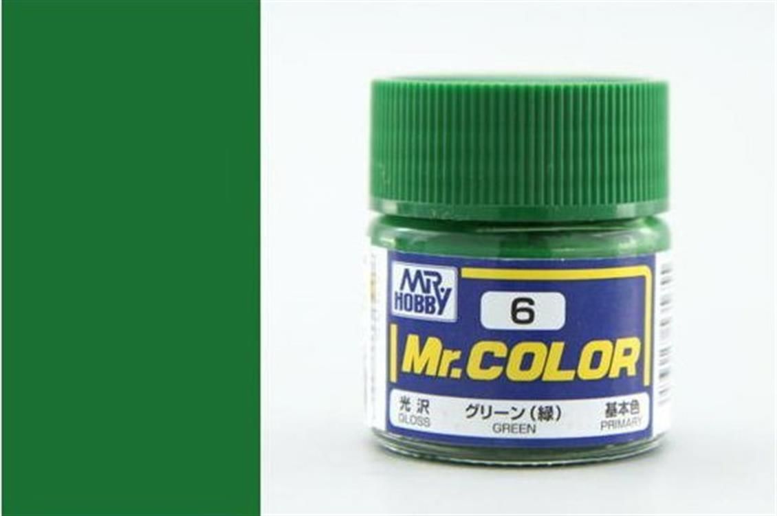 Gunze C006 10 ml. Green, Mr.Color Serisi Maket Boyası