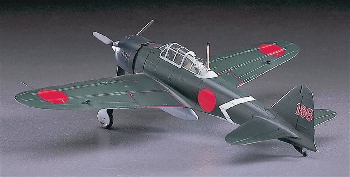 Hasegawa 09117 1/48 Ölçek Mitsubishi A6M3 Zero Fighter Type 22 (Zeke) Savaş Uçağı Plastik Model Kiti