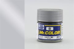 Gunze C008 10 ml. Silver, Mr.Color Serisi Maket Boyası