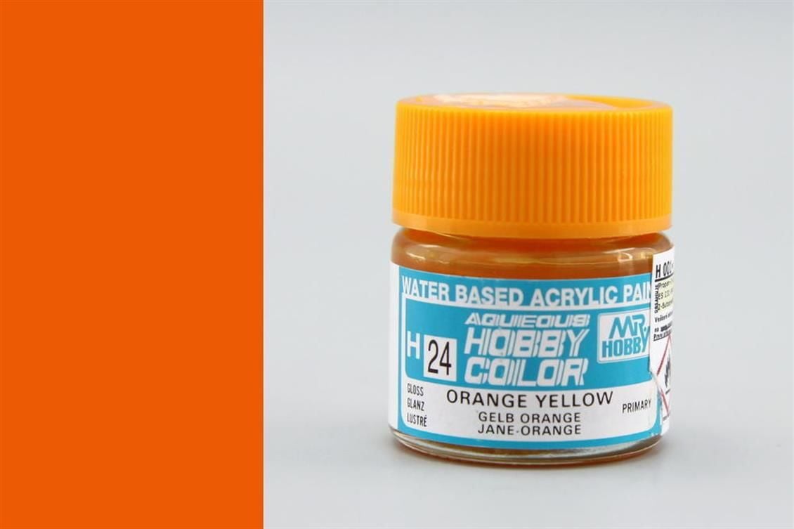 Gunze H024 10 ml. Orange Yellow, Aqueous Serisi Maket Boyası