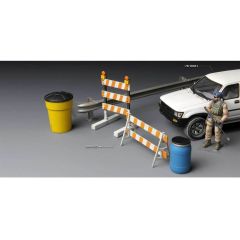 SPS013 1/35 SPS-013 BARRİCADES & HİGHWAY GUARDRAİL