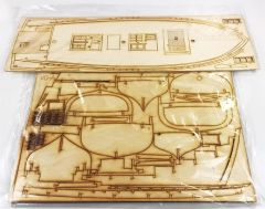 Türk Model 1/35 107 Vega Yelkenli, Demonte Ahşap Maketi