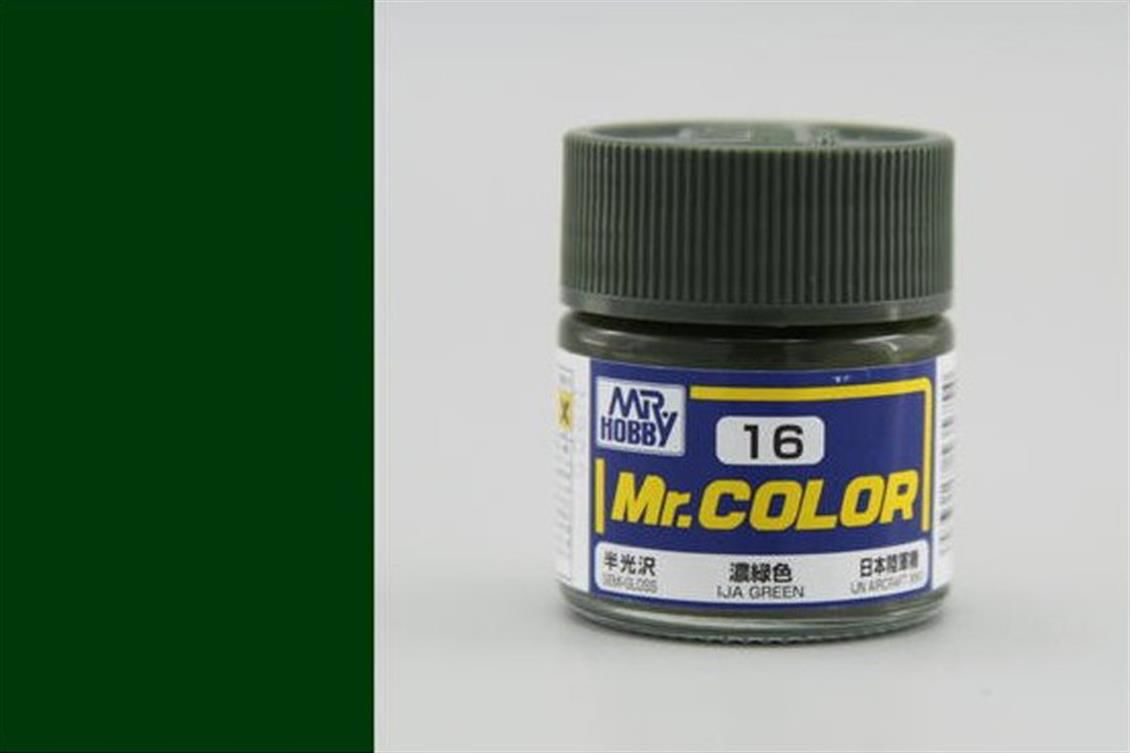 Gunze C016 10 ml. IJA Green, Mr.Color Serisi Maket Boyası