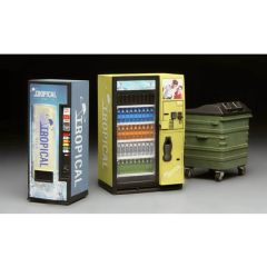SPS018 1/35 VENDİNG MACHİNE&DUMPSTER SET