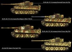 Academy 13287 1/35 Tiger-I Mid. (70.Yıl Normandiya Çıkartması) Tankı Demonte Plastik Maketi