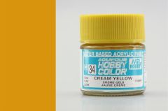 Gunze H034 10 ml. Cream Yellow, Aqueous Serisi Maket Boyası