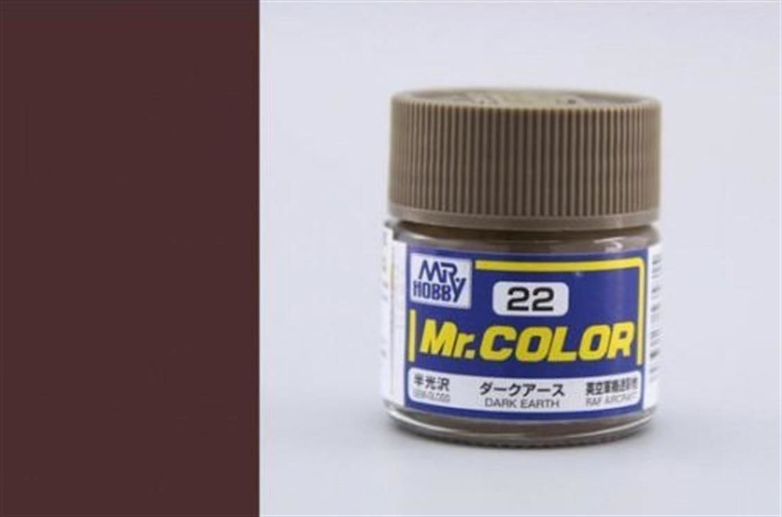 Gunze C022 10 ml. Dark Earth, Mr.Color Serisi Maket Boyası
