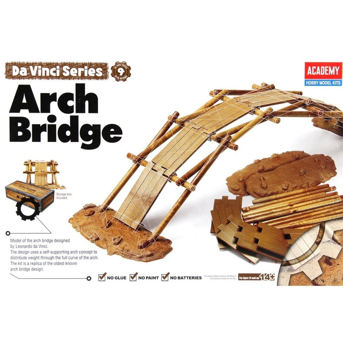 Academy 18153 Da Vinci Kemerli Köprü Demonte Plastik Maketi