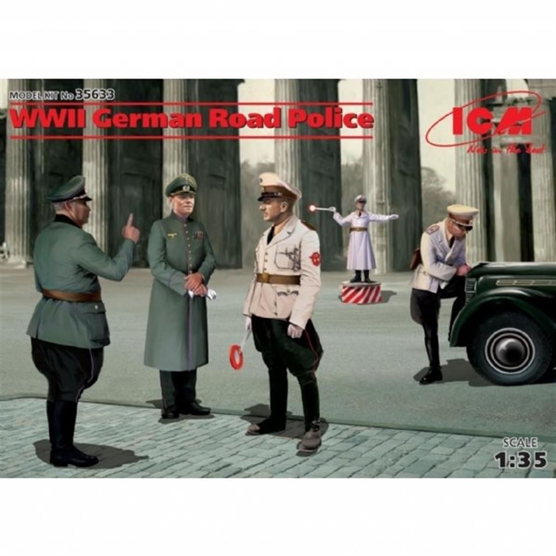 35633 SCALE 1:35 ,WWII GERMAN ROAD POLİCE (5 FİGUR