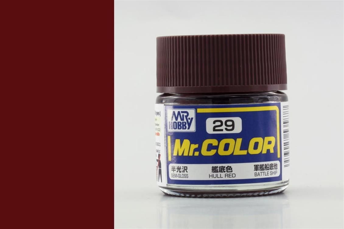 Gunze C029 10 ml. Hull Red, Mr.Color Serisi Maket Boyası