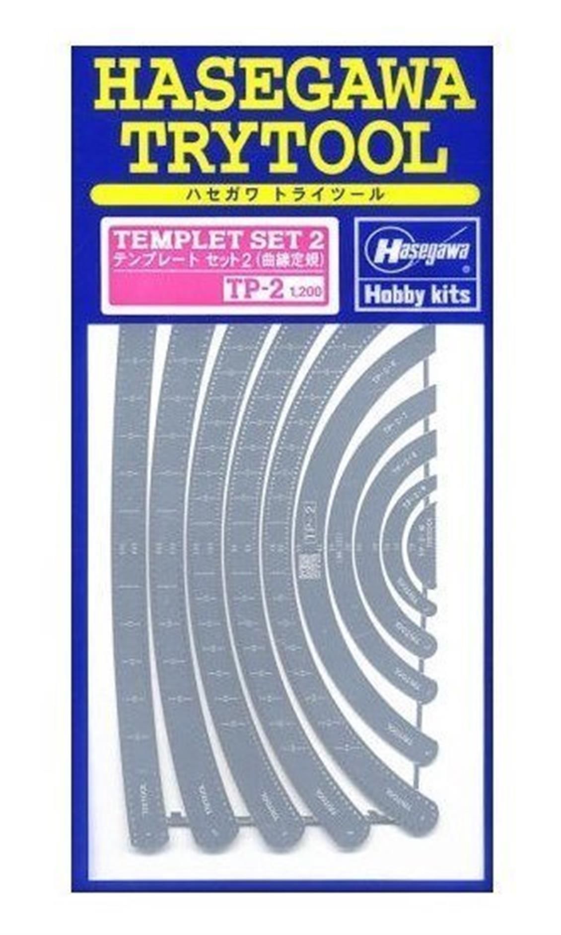 Hasegawa TP2 71102 Şablon Seti - Eğimli Hatlar İçin
